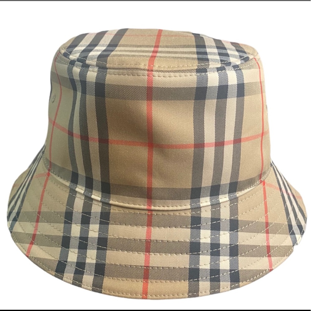 Vintage Check Technical Cotton Bucket Hat